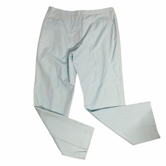 Vintage BCBG Flat Front Mid Rise Pants 8 Blue - Picture 3 of 5